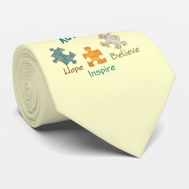 AutismmedvetenhetTie Slips (Rullad)