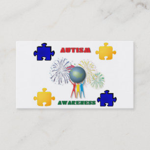 Autismmedvetenhetvisitkort Visitkort