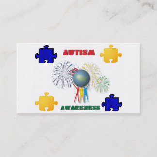 Autismmedvetenhetvisitkort Visitkort