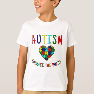Autismomfamning pussel tee shirt