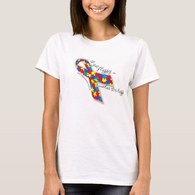 Autismpride - jag får Flappy när T Shirt (Framsida)