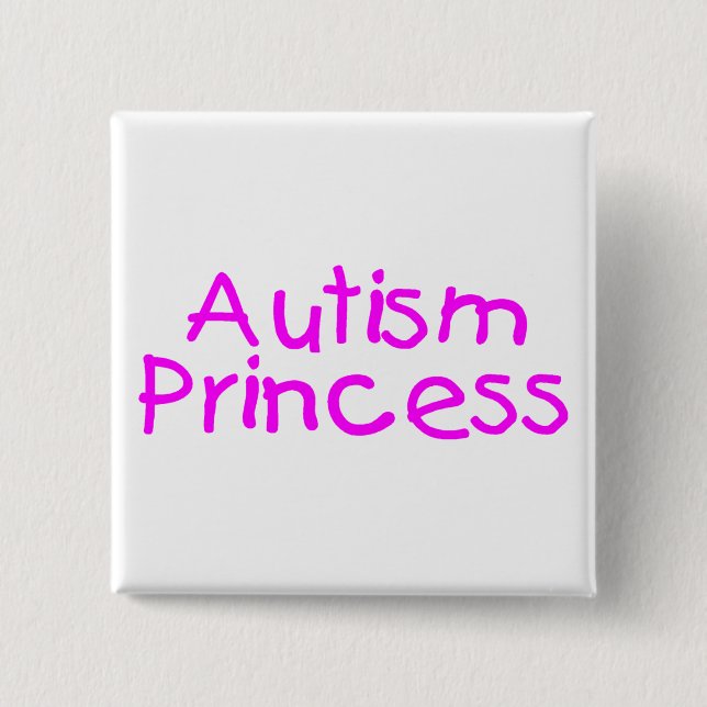 AutismPrincess (rosor) Knapp (Framsida)