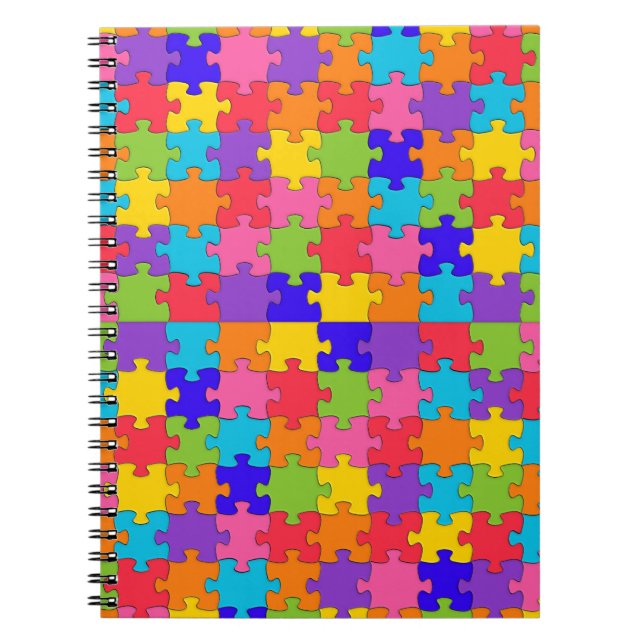autismpussel anteckningsbok (Framsidan)