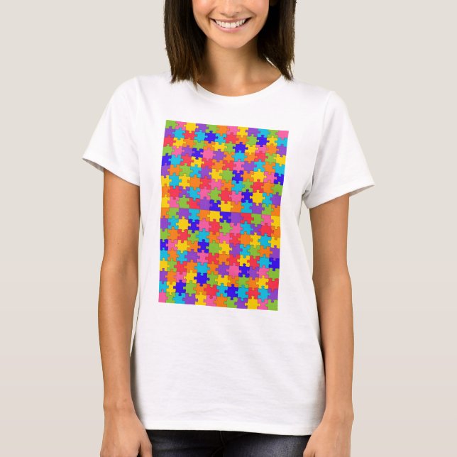 autismpussel t shirt (Framsida)