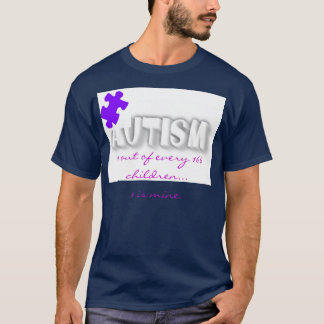 Autismpusselbiet för förälder skrivar t-shirt