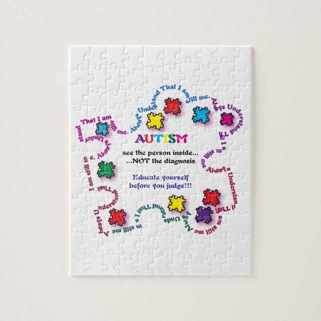 Autismpusselbiet Pussel (Vertikal)