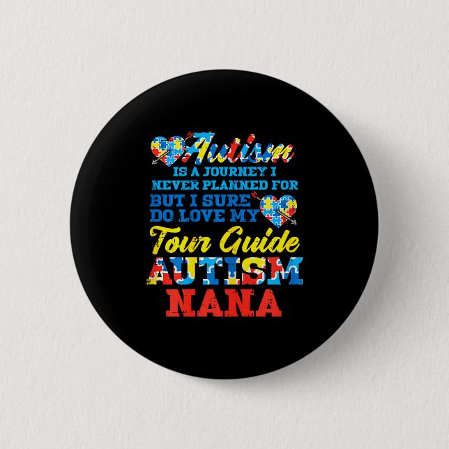 Autismresa aldrig planerad turguide mormor knapp (Framsida)