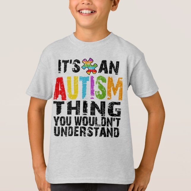 Autismsak T Shirt (Framsida)