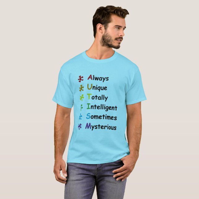 Autismskjorta T-shirt (Hel framsida)