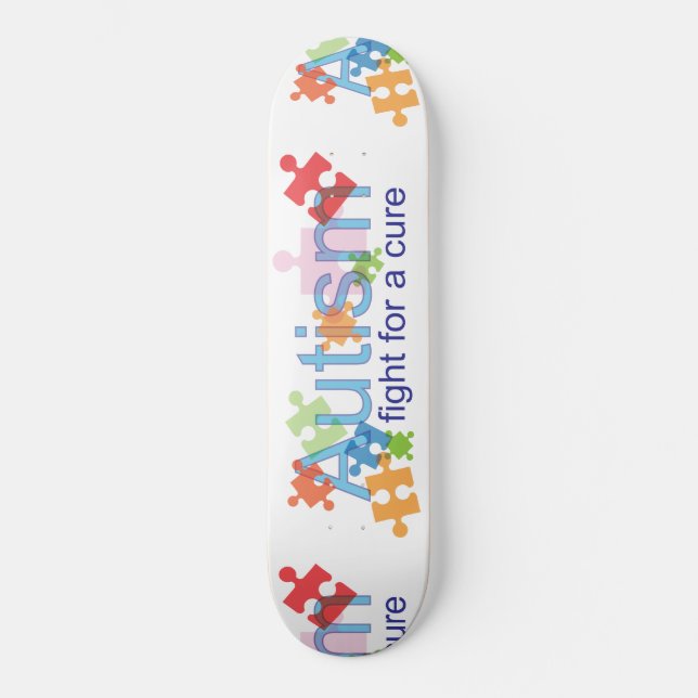 Autismskridskon stiger ombord skateboard bräda 19,5 cm (Framsida)
