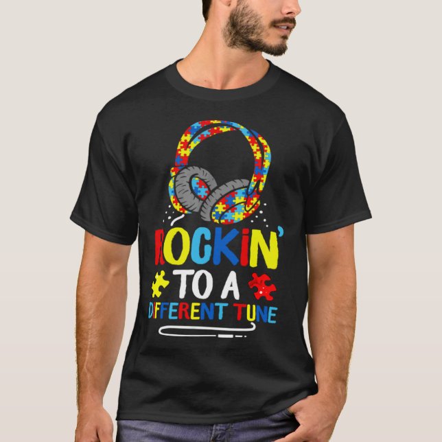 Autismspel  Gunga Efter En Annan Låt För Spelare T Shirt (Framsida)