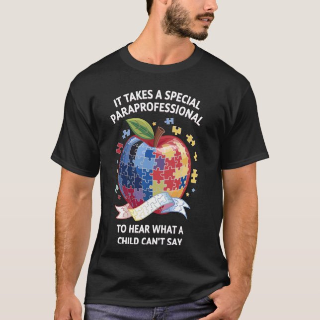 Autismstödassistent T Shirt (Framsida)