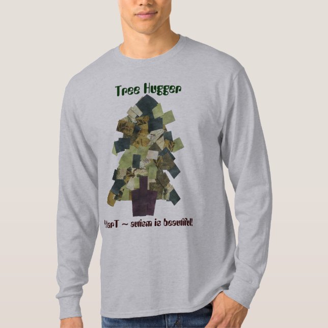 AutismT-tröja som är tree hugger vid MAXarT Tee (Framsida)