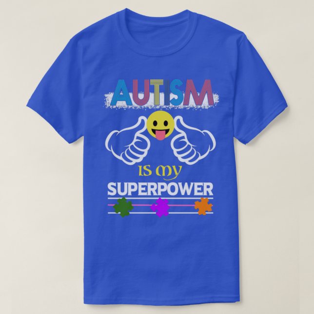 Autismtal T Shirt (Design framsida)
