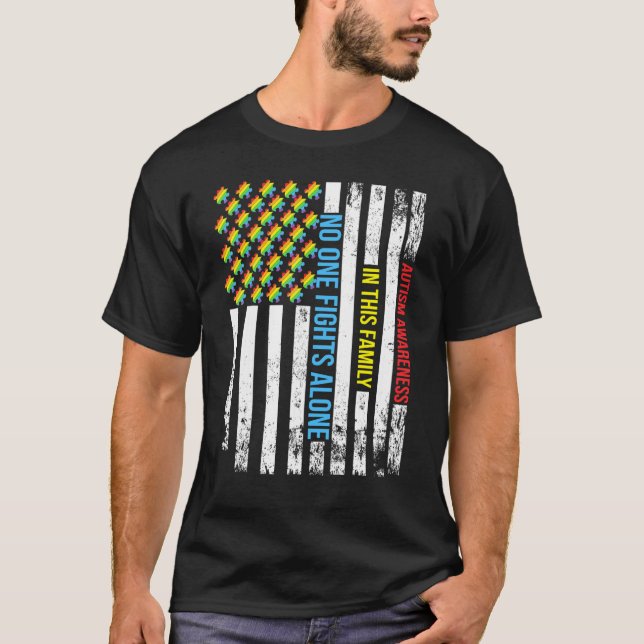 Autismterapi Mental hälsa Medvetenhet Autistisk P T Shirt (Framsida)