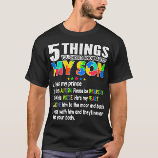autismupplysningsstöd autism hos barn i mamma papp t shirt