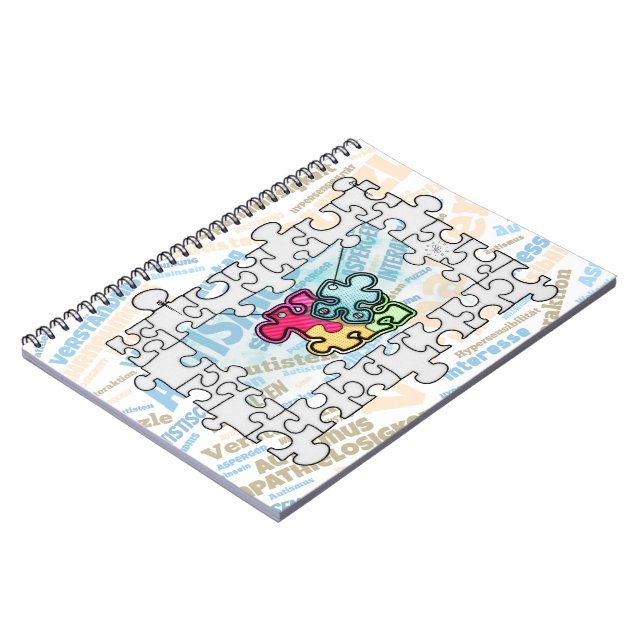 Autismus Autism  Anteckningsbok (Vänstra Sidan)