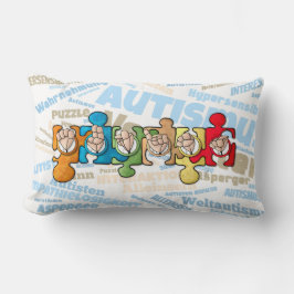 Autismus mit den Fingeralphabeten Lumbarkudde