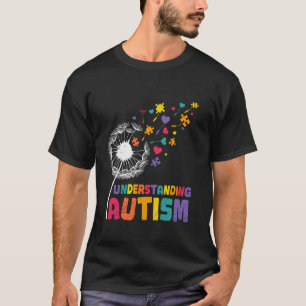 Autist FÖRSTÅELSE FÖR AUTISM Maskrosor Rolig Maskr T Shirt
