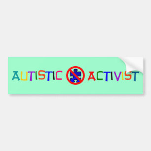 Autistic aktivist bildekal
