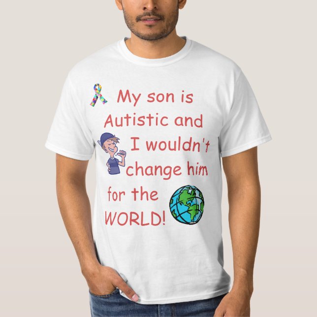 Autistic ändring för Child/Do inte för världen Tee (Framsida)