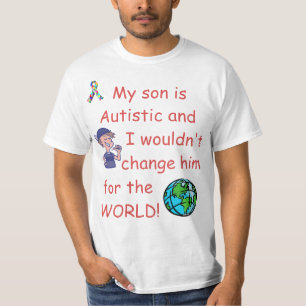 Autistic ändring för Child/Do inte för världen Tee Shirt