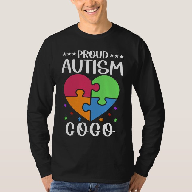 Autistic Autism Awareness Month Cute Proud Autism  T Shirt (Framsida)