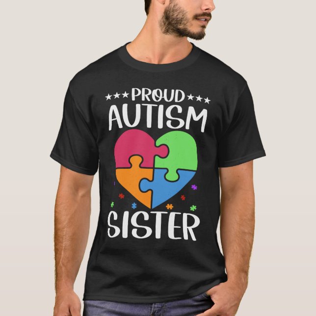 Autistic Autism Awareness Month Cute Proud Autism  T Shirt (Framsida)
