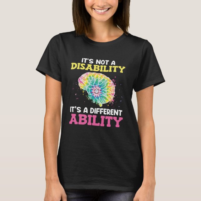 Autistic Awareness Its not a disability Autism  1 T Shirt (Framsida)