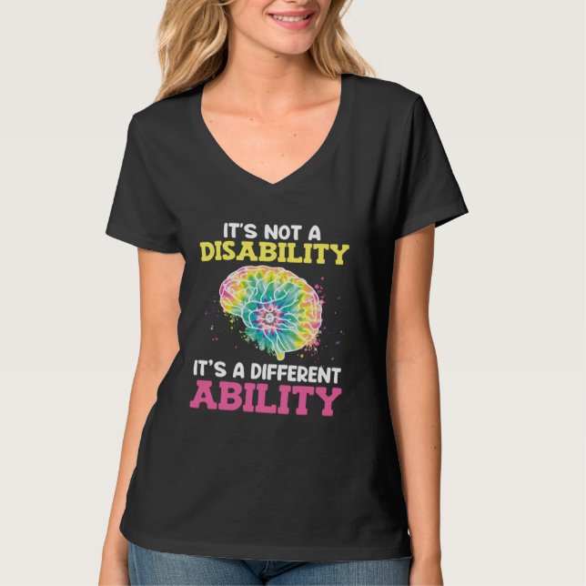 Autistic Awareness Its not a disability Autism  1 T Shirt (Framsida)