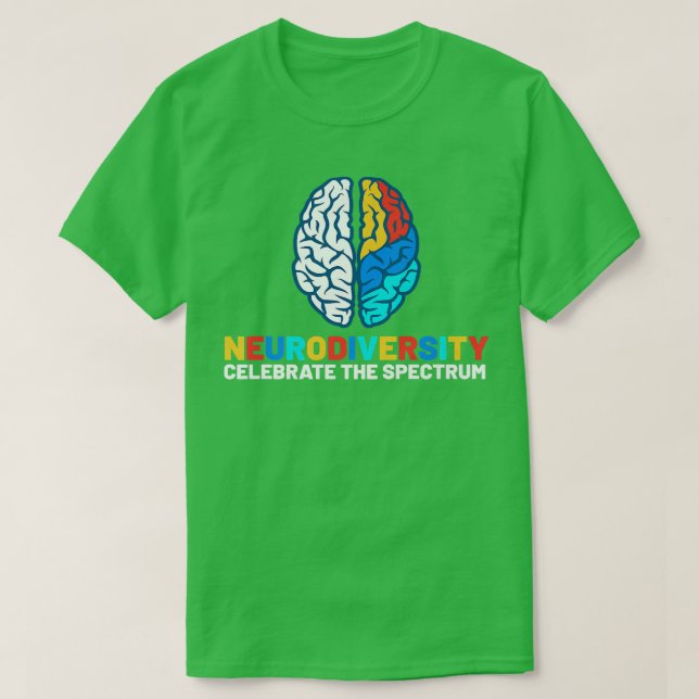 Autistic Awareness Month Neurodiversity ADHD ASD A T Shirt (Design framsida)