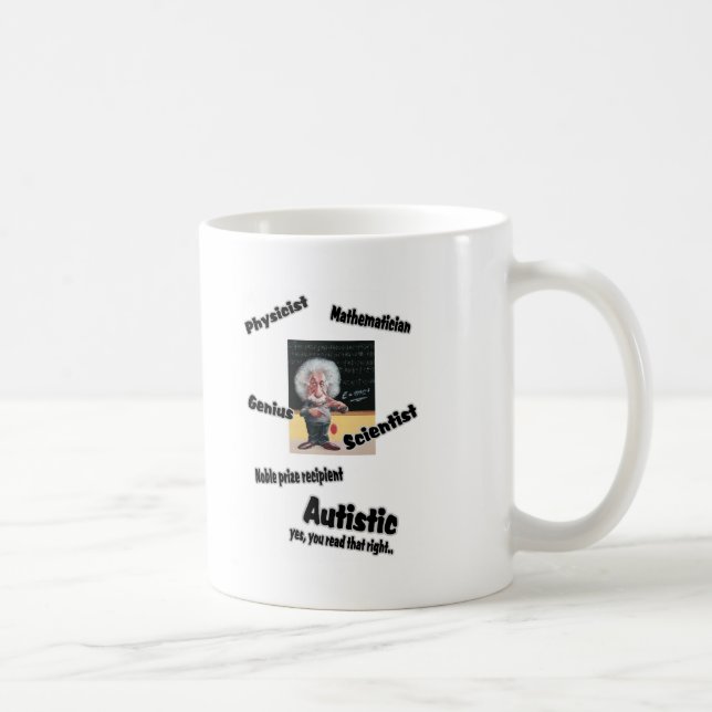 Autistic Einstien Kaffemugg (Höger)