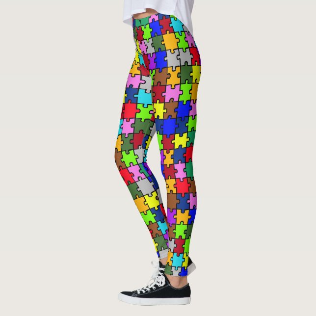 Autistic Jigsaw Leggings (Vänster)