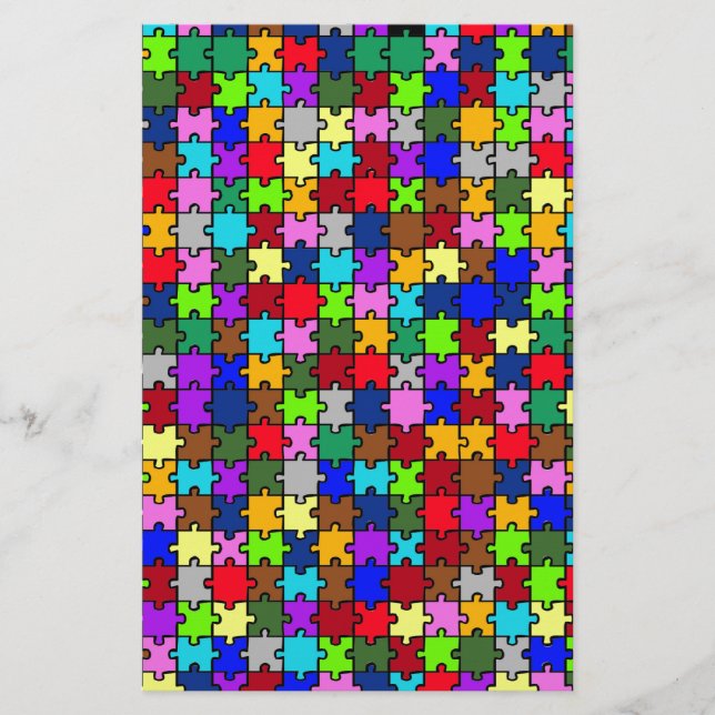 Autistic Jigszawa Brevpapper (Framsida)