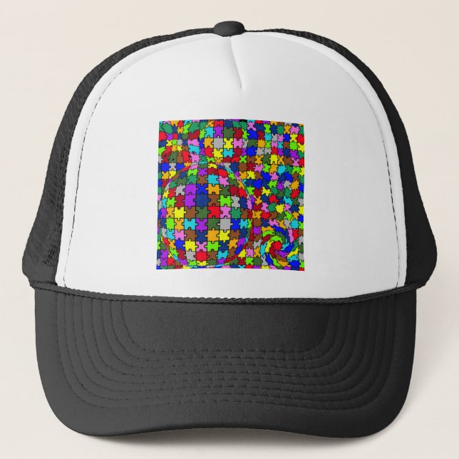 Autistic Jigszp Warp Truckerkeps (Framsida)