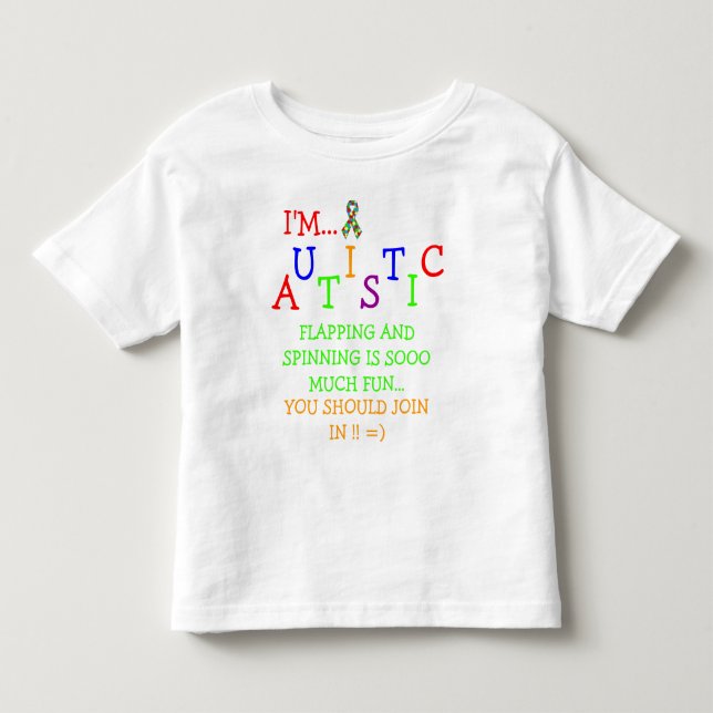 Autistic OS:er! ~-småbarnT-tröja T Shirt (Framsida)