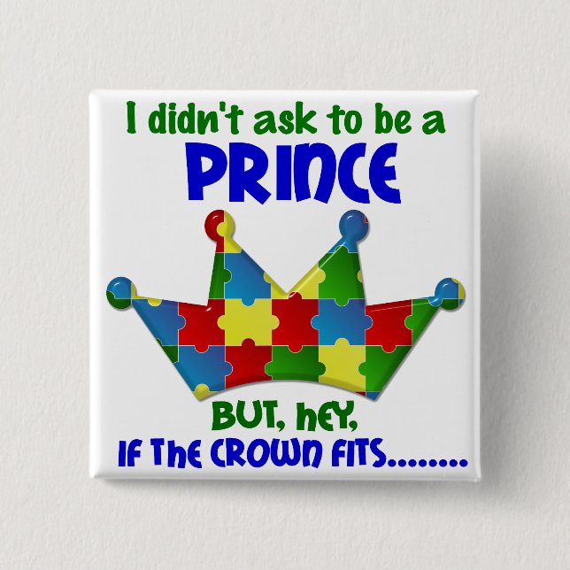 Autistic Prince 2 AUTISM Knapp (Framsida)