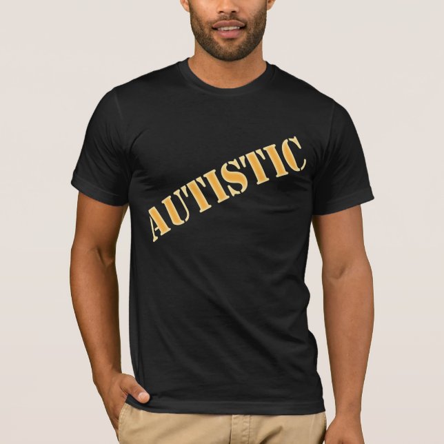 Autistic vuxen som märks t-shirt (Framsida)