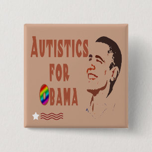 Autistics för Obama knäppas Knapp