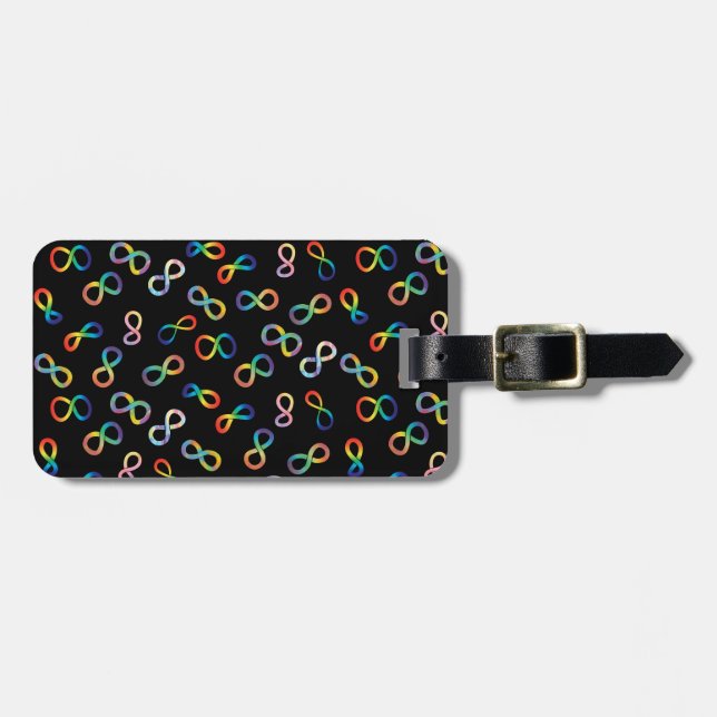 Autistisk acceptans | Lägg till kontaktinformation Bagagebricka (Horisontell Framsida)