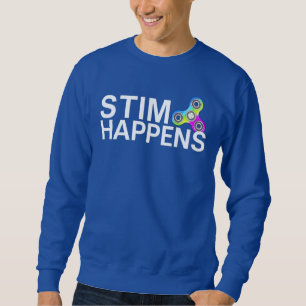 Autistisk, ADHD Stimming Rollig Tröja, Stim Händer Lång Ärmad Tröja