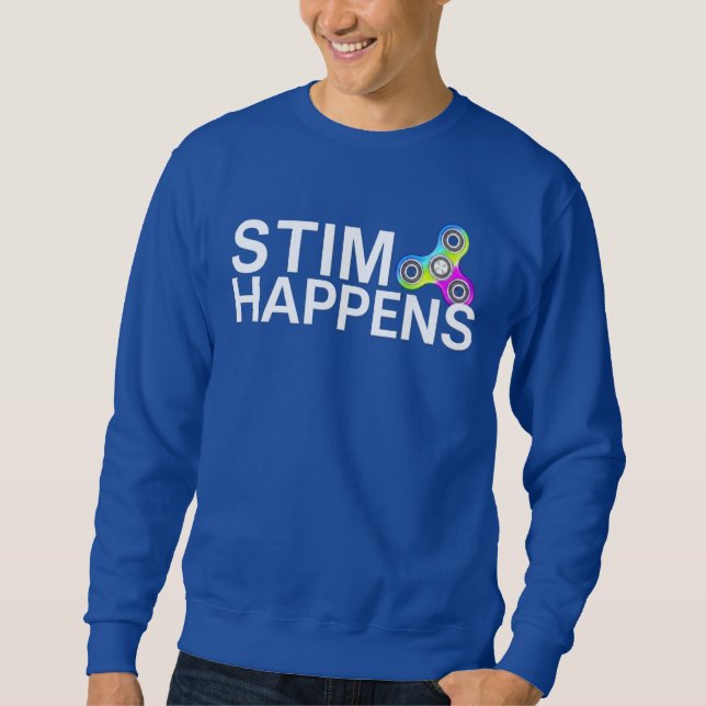 Autistisk, ADHD Stimming Rollig Tröja, Stim Händer Lång Ärmad Tröja (Framsida)