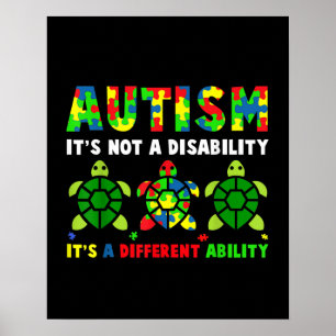 Autistisk Autism Det är ingen funktionsnedsättnin Poster