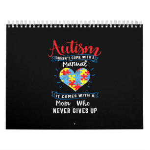 Autistisk  Autism Komar inte med en handbok Kalender
