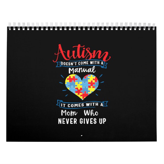 Autistisk| Autism Komar inte med en handbok Kalender (Omslag)