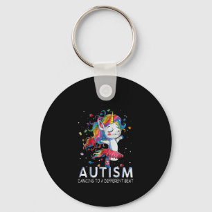 Autistisk Autism som dansar till ett annat slag Nyckelring