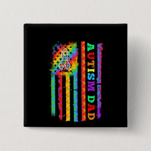 Autistisk Autism USA flagga i Pappa Knapp