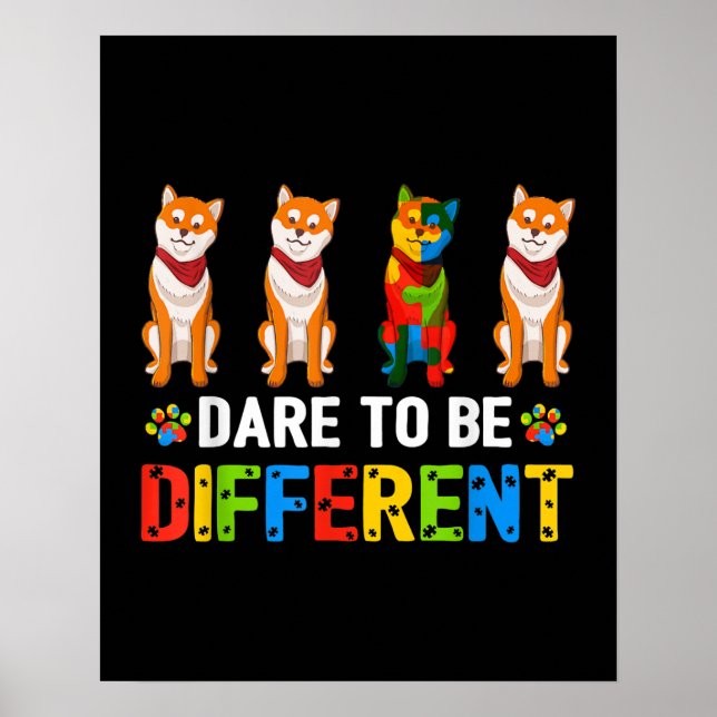 Autistisk | Det finns ingen skillnad mellan Cute S Poster (Framsidan)