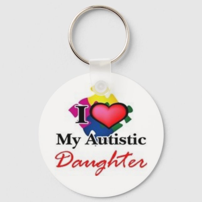 autistisk dotter nyckelring (Framsida)