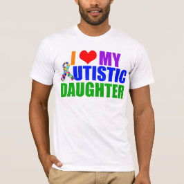 Autistisk dotter Proud Autism Pappa Tröja